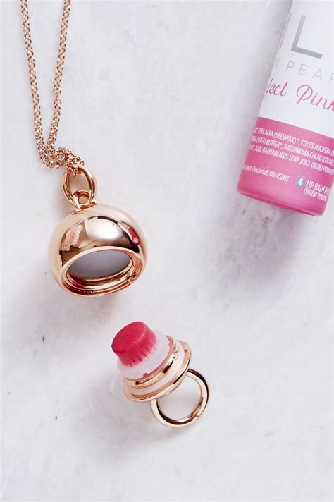 lip balm necklace.